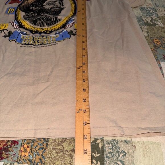 Willie Nelson 2024 Family Tour XL T-Shirt Red Headed Stranger 1933 Flag Roses - Picture 6 of 7
